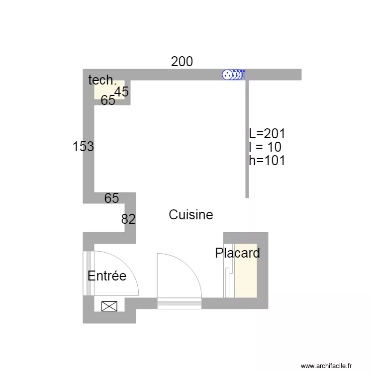 29 Mesureur cuisine. Plan de 