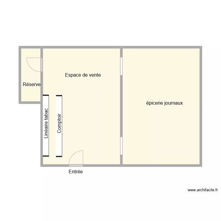 TABAC LES TROPIQUES 2 MARSEILLE. Plan de 