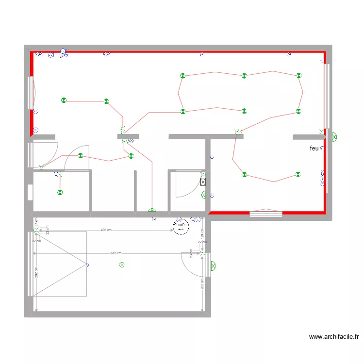 maison lievin. Plan de 