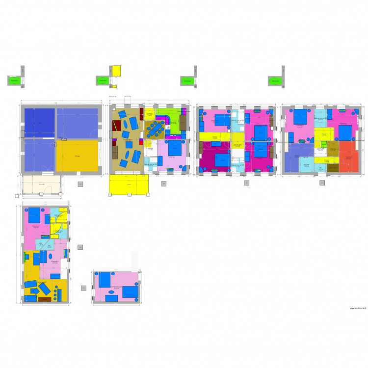 projet ascenseur2 cuisine aménagée. Plan de 0 pièce et 0 m2