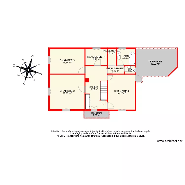 BI 6824 ETAGE. Plan de 