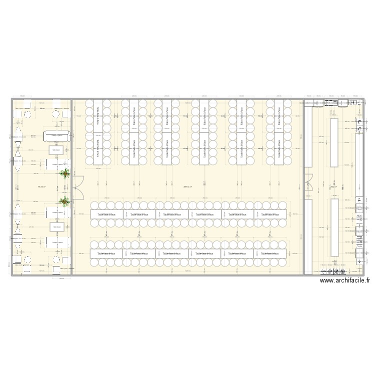 plan chapiteaux f1. Plan de 3 pièces et 447 m2