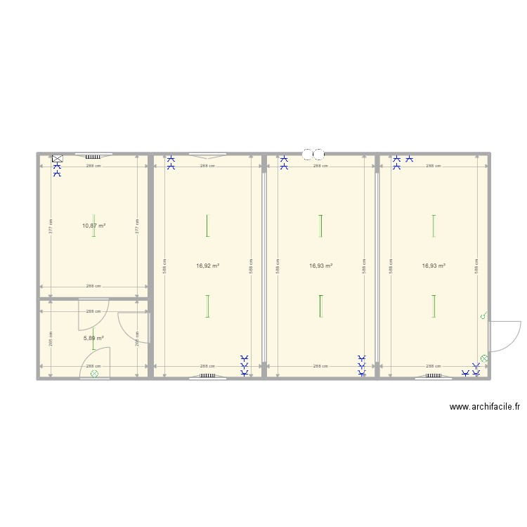 Modules assemblés (4). Plan de 0 pièce et 0 m2