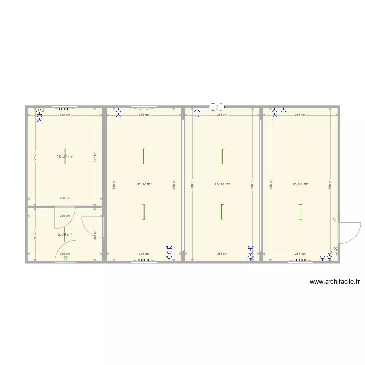 Modules assembl&eacute;s (4). Plan de 