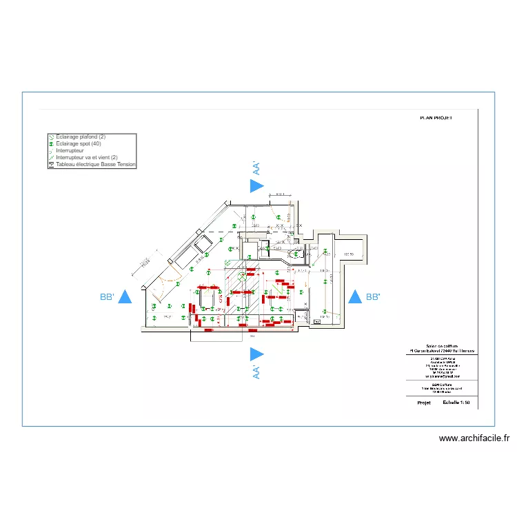 GM COIFFURE spot. Plan de GM COIFFURE spot. Plan de