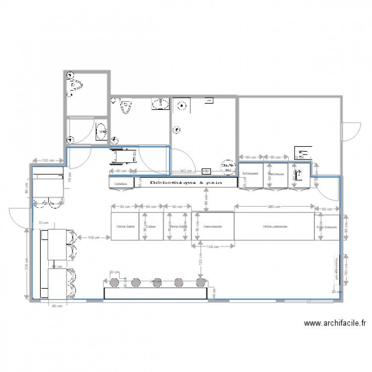 Dun sur meuse. Plan de 6 pièces et 62 m2