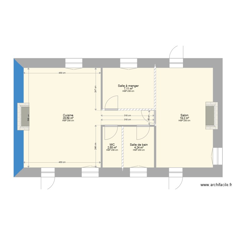 HUS. Plan de 0 pièce et 0 m2