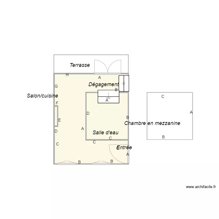 CROQUIS DERDEVET. Plan de 