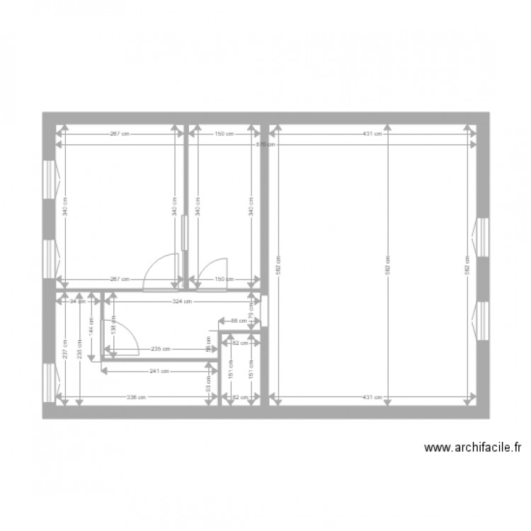 Démarié RdC 1 Après travaux. Plan de 0 pièce et 0 m2