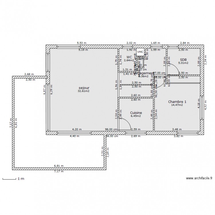 Santec 1er etage V3. Plan de 0 pièce et 0 m2