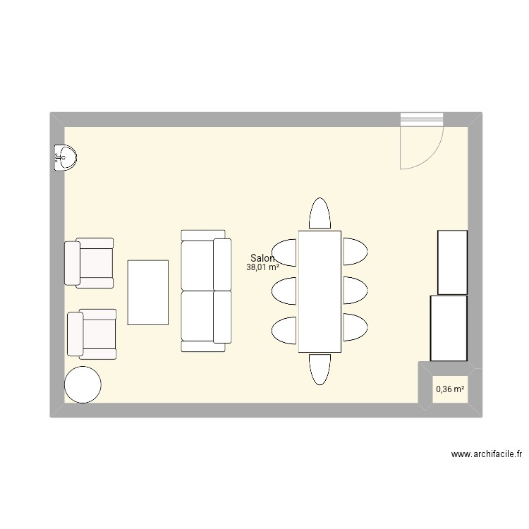 salle 1.12. Plan de 0 pièce et 0 m2