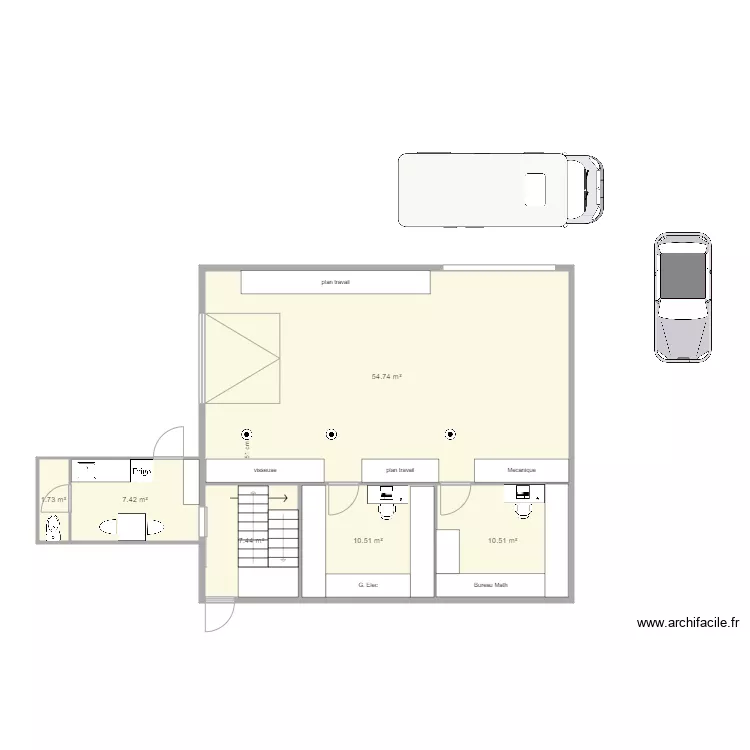 plan hangar v4. Plan de 