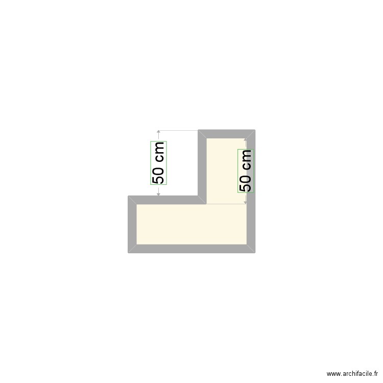 jardinière. Plan de 1 pièce et 0 m2