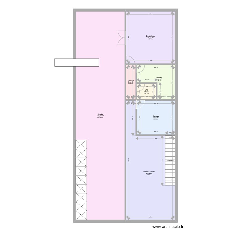 nm92290 new. Plan de 7 pièces et 205 m2