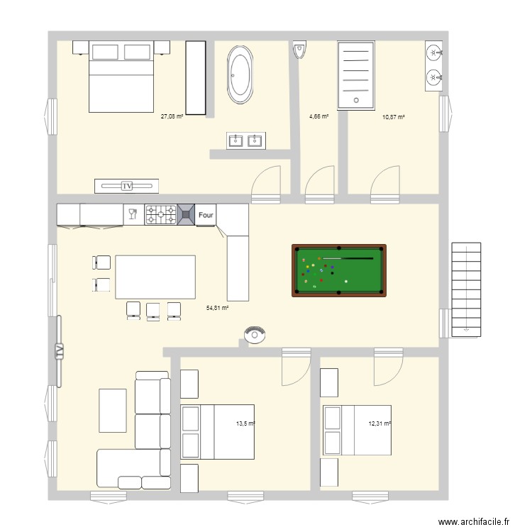 maison . Plan de 0 pièce et 0 m2