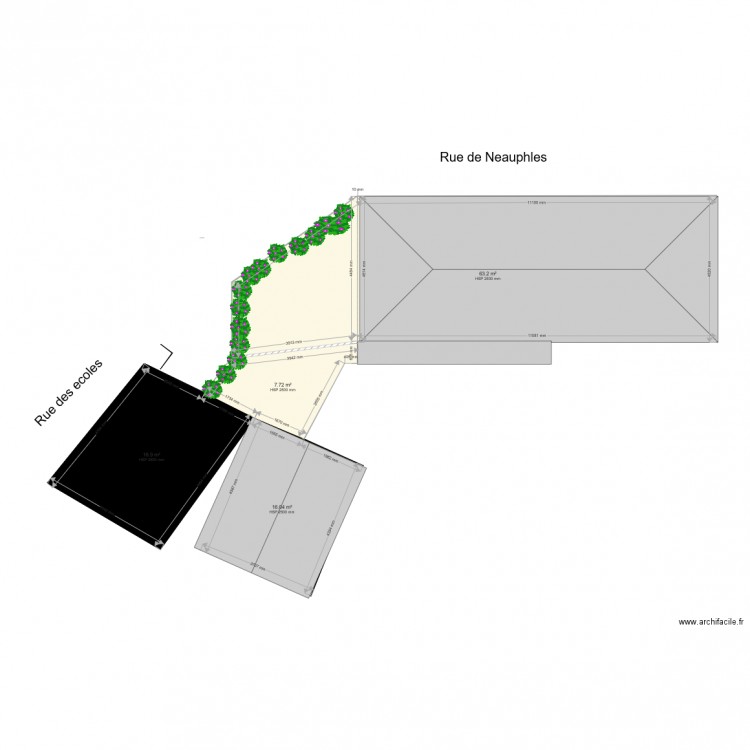 plan de masse avantv4. Plan de 0 pièce et 0 m2