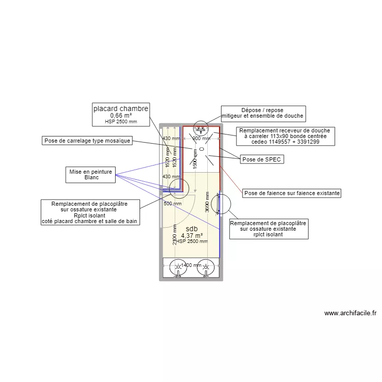 GUILLO FRANCOISE / D22080461. Plan de 