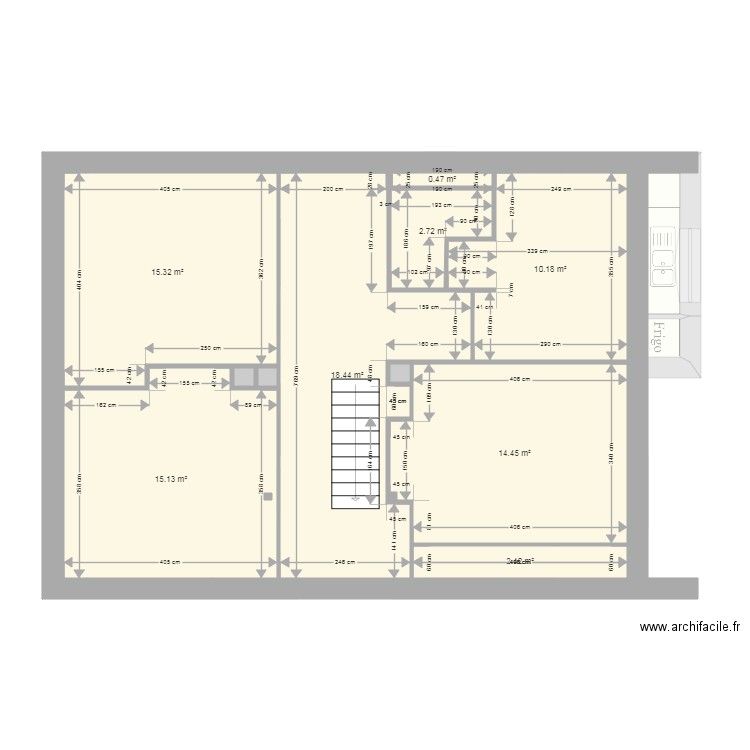 Maison PAPA et MAMAN existant. Plan de 0 pièce et 0 m2