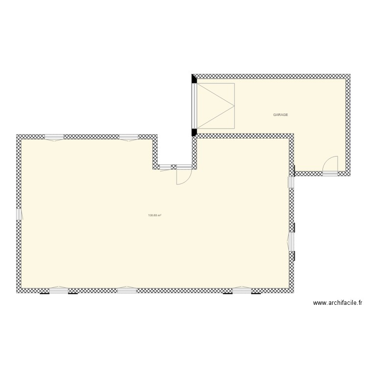 extension maison. Plan de 0 pièce et 0 m2