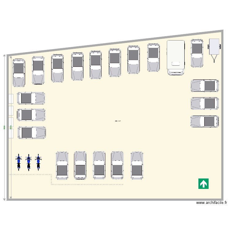 parking. Plan de 0 pièce et 0 m2