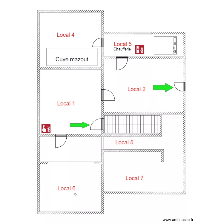 Vaulx bâtiment C caves. Plan de Vaulx bâtiment C caves. Plan de