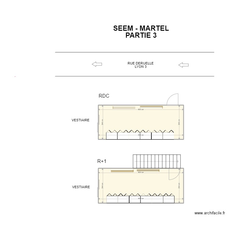 MARTEL - PARTIE 3. Plan de 2 pièces et 29 m2