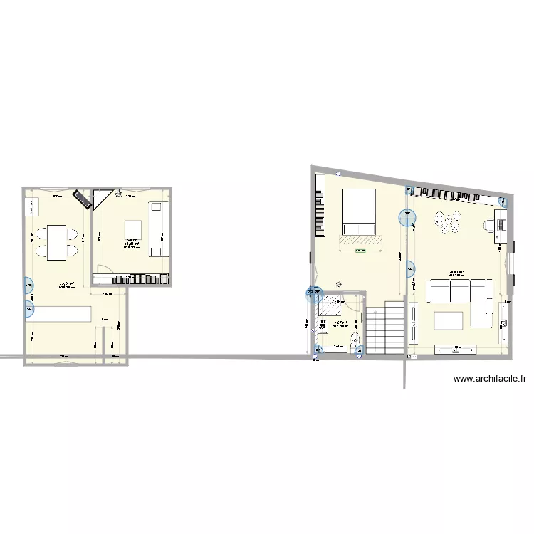 plan 2eme &eacute;tage St Mammes. Plan de 