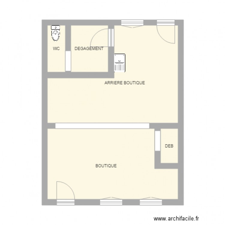 ST AMANT AGENCE POSTALE. Plan de 0 pièce et 0 m2