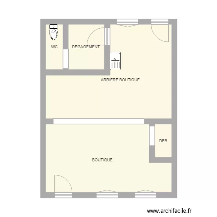 ST AMANT AGENCE POSTALE. Plan de 