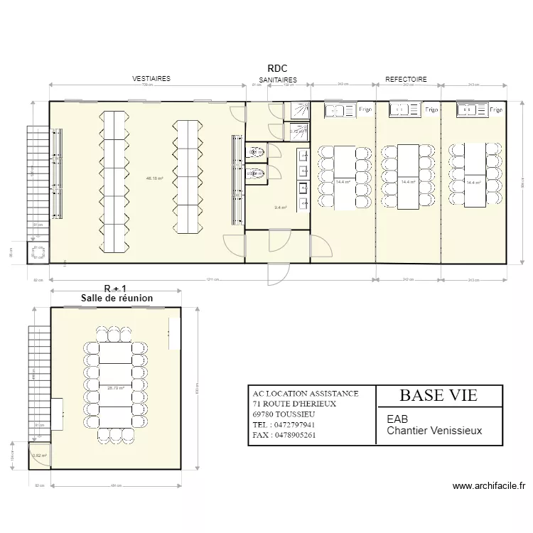 EAB VENISSIEUX. Plan de 