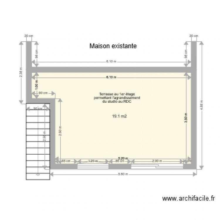 terrasse1. Plan de 0 pièce et 0 m2