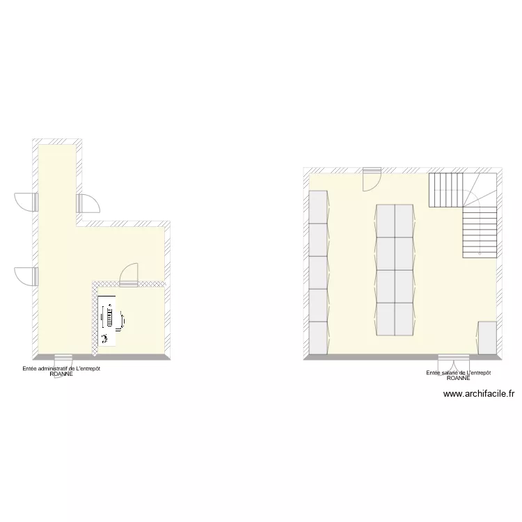 revillon roanne. Plan de 