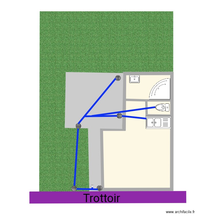 49 lasimy. Plan de 1 pièce et 49 m2