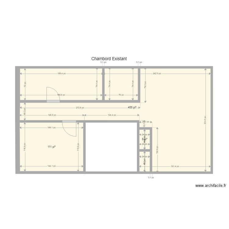 5093 Chambord Existant. Plan de 0 pièce et 0 m2