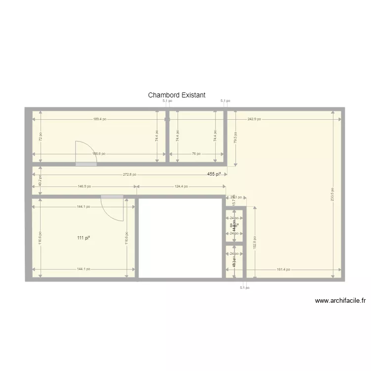 5093 Chambord Existant. Plan de 5093 Chambord Existant. Plan de