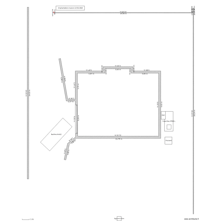 Implant Terrain v4-180. Plan de 
