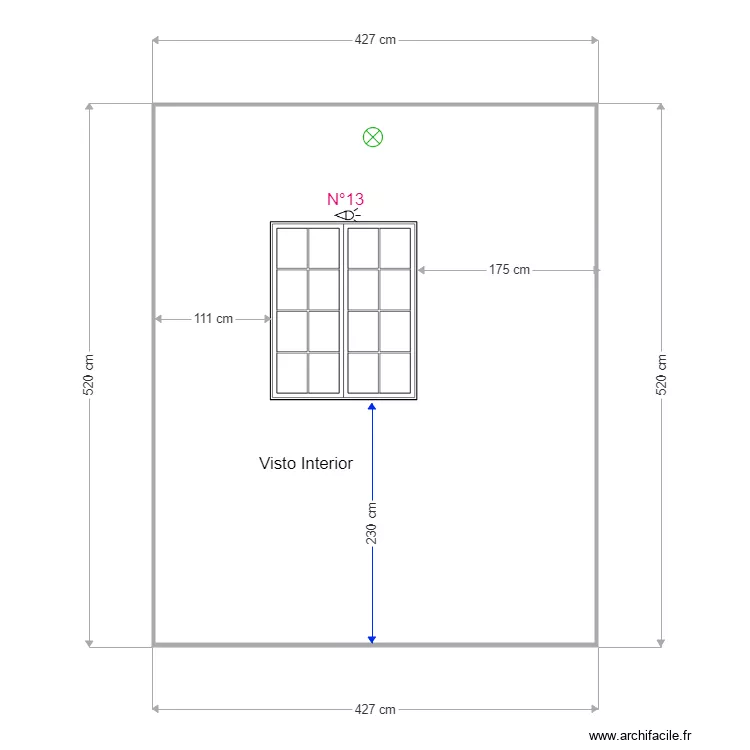 Escalier ma&ccedil;onINTER. Plan de 