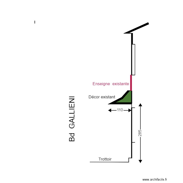 COUPE. Plan de 0 pièce et 0 m2