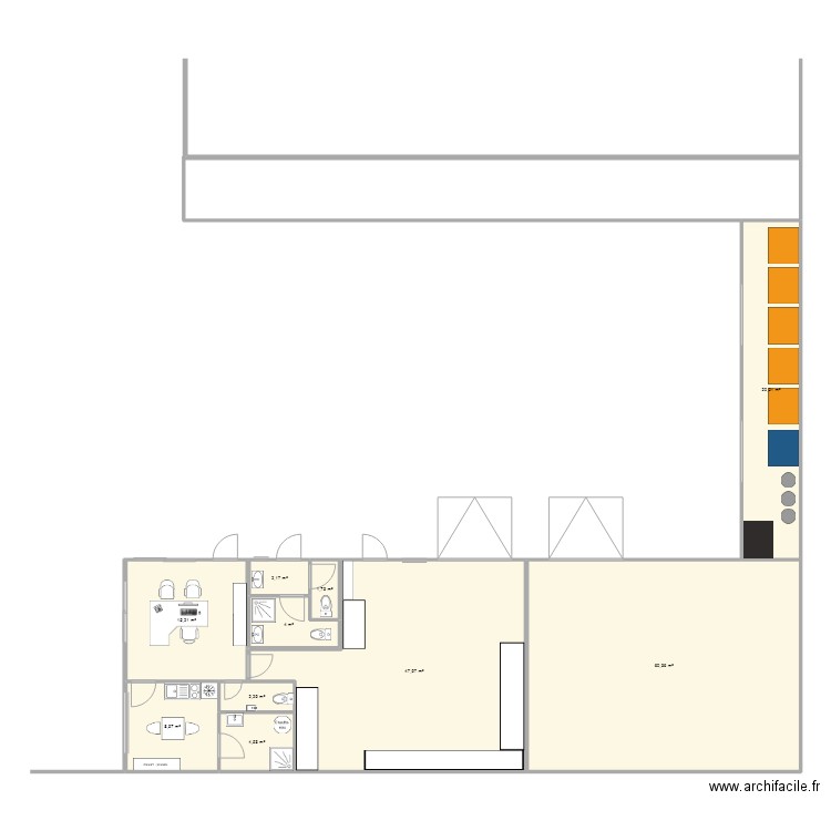 port a terre2. Plan de 0 pièce et 0 m2