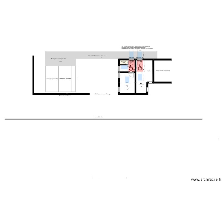 plan de coupe grange. Plan de 4 pièces et 37 m2