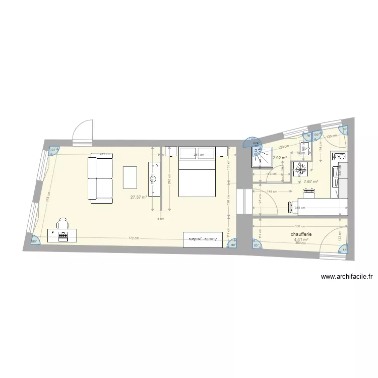maison du 12 rdc fluides. Plan de 