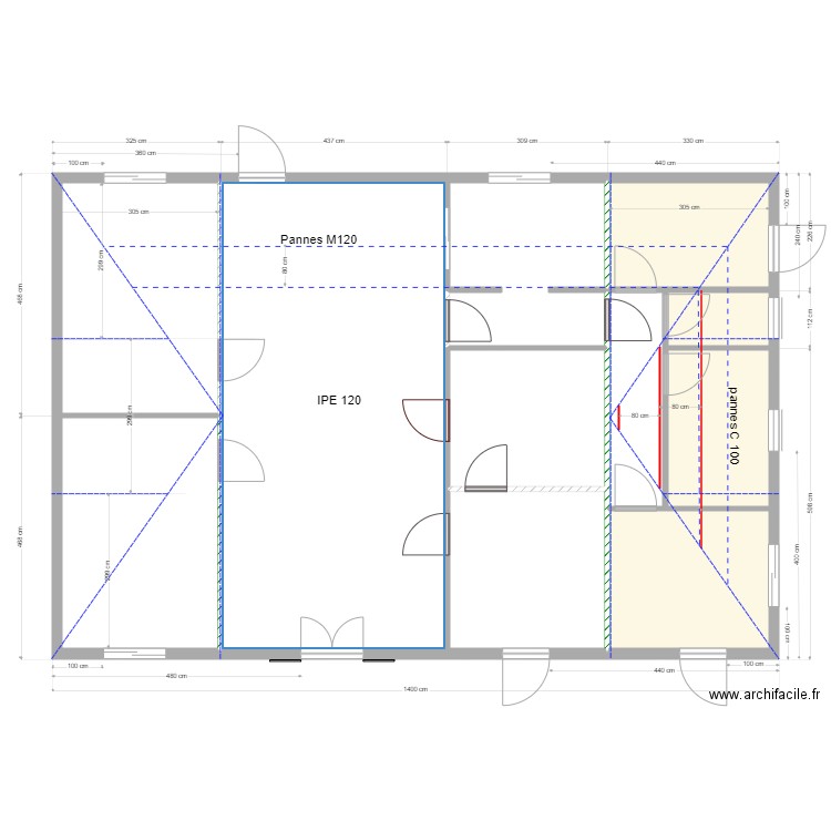 charpente crèche 4. Plan de 0 pièce et 0 m2