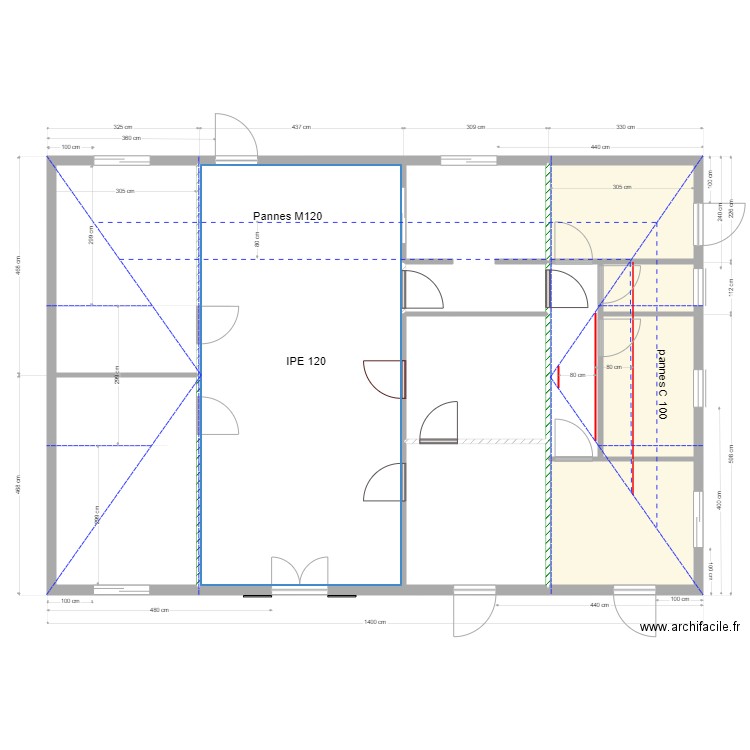 charpente crèche 4. Plan de 0 pièce et 0 m2