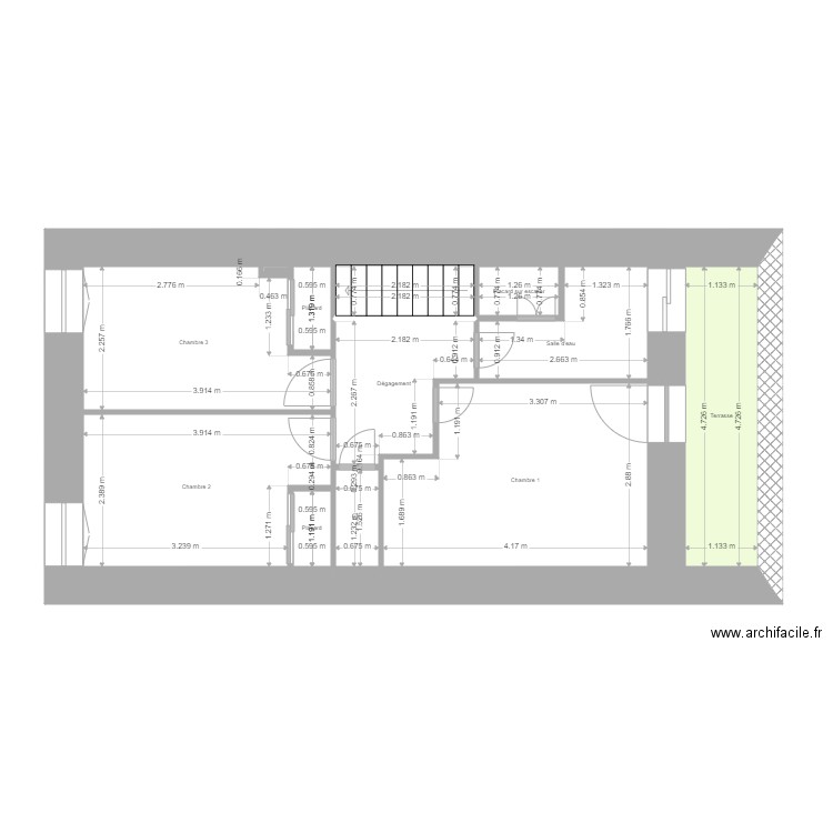VIEIRA Niv 2. Plan de 12 pièces et 45 m2