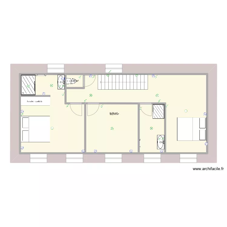 1er &eacute;tage &eacute;lec. Plan de 