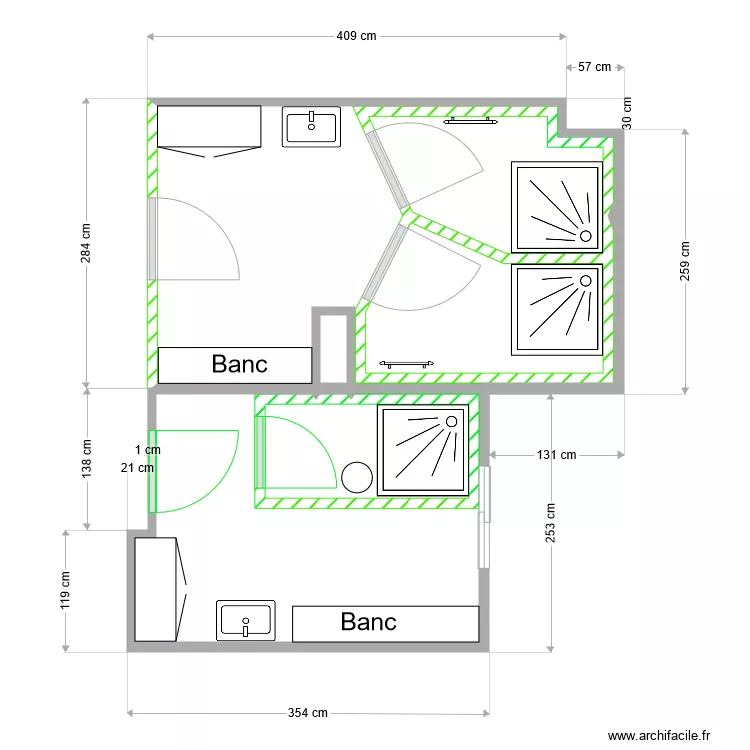 Douche HB V2. Plan de Douche HB V2. Plan de
