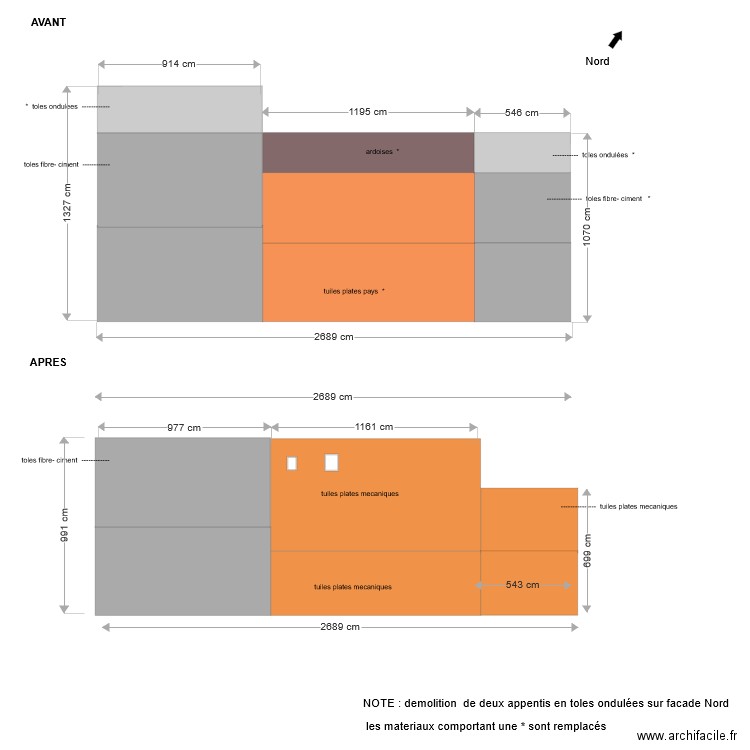 toitures. Plan de 0 pièce et 0 m2