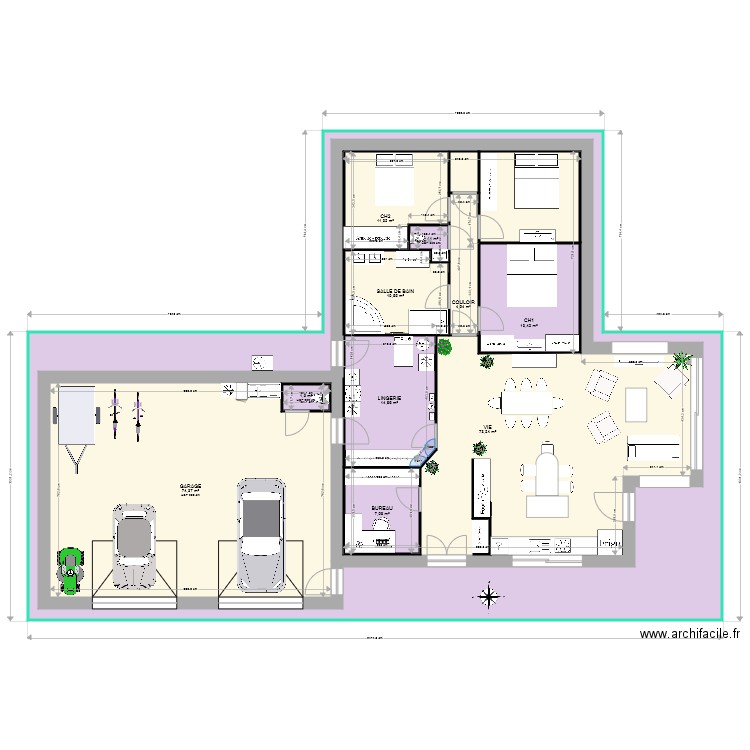 Agnés et Alain. Plan de 0 pièce et 0 m2