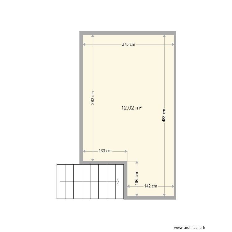 piece du bas. Plan de 0 pièce et 0 m2