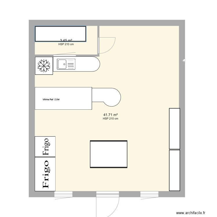 Magasin. Plan de 0 pièce et 0 m2